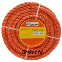 Polypropylene rope - 12mm Dia Red x 15m Mini Coil